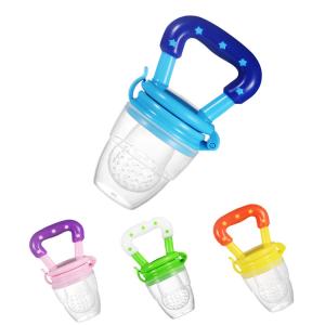 Quality Small Tapered Type Silicone Baby Fruit Pacifier Feeder Small Mouth For Vegetable Bite wholesale