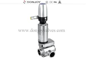 Quality DONJOY Sanitary 3 Way L Type Butterfly Valves With ILTOP21A31 wholesale