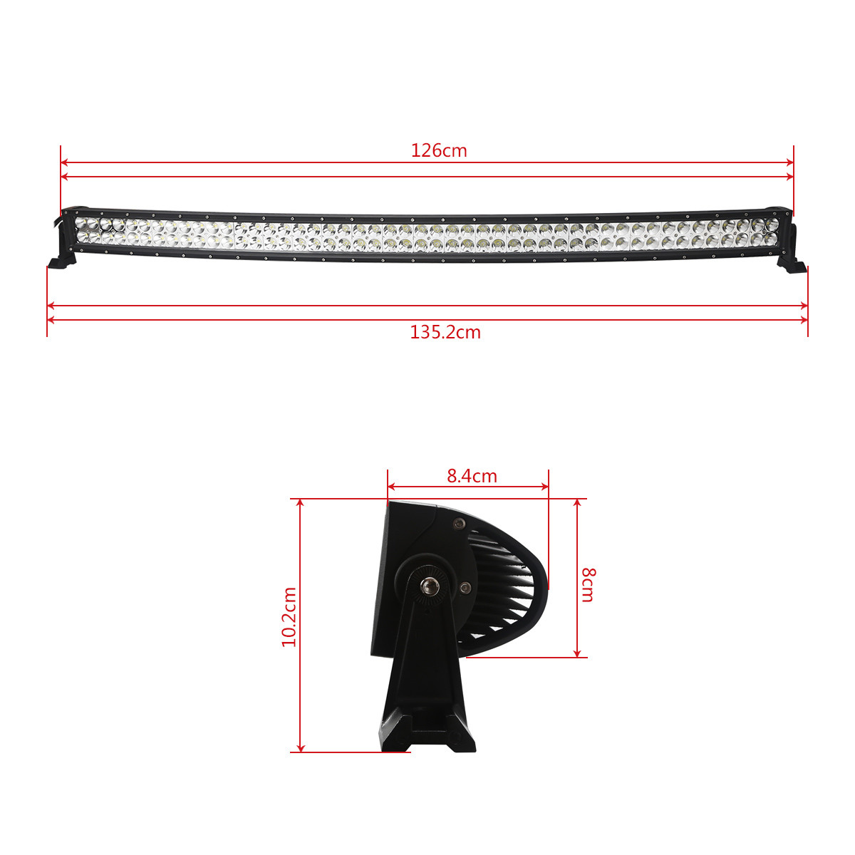 G1 Style 4D 288W 3W 96LED EPISTAR LED LIGHT BAR 6000K 10-30V Combo Beam