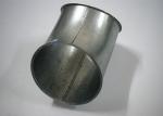 Welding Connection Round Shape Dust Extraction Pipe Stainless Steel Sanitary
