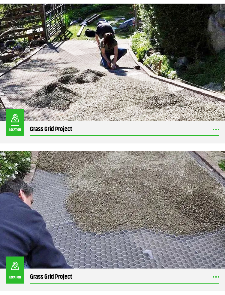 Customized Gravel Driveway Ground Reinforcement Grass Grid with Modern Style Design