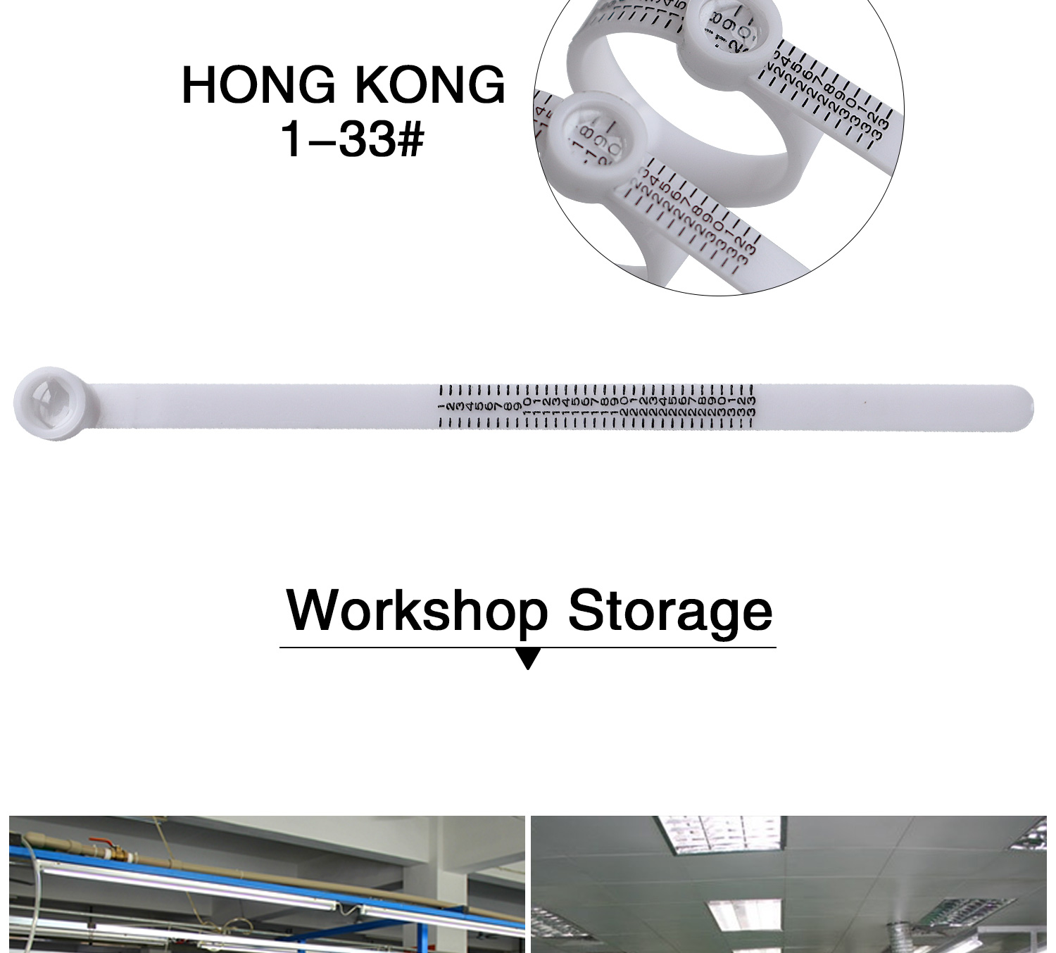 10g Jewelry Accessories Tools Plastic Ring Size Mandrel Stick
