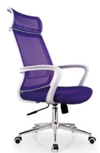 Quality high back purple office mesh white arm chair,#762A wholesale
