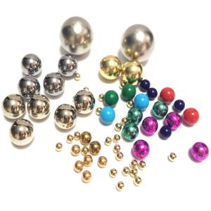 Quality Solid High Precision 5mm Gold Plated Stainless Steel Ball Copper Plated Steel Balls wholesale