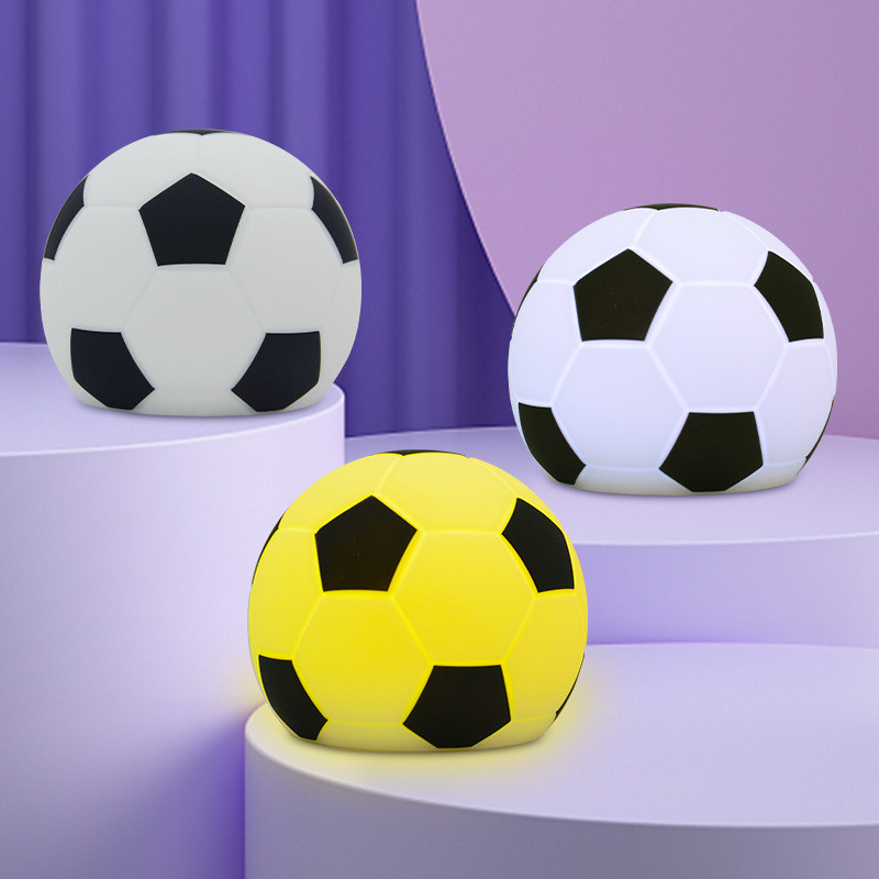 Soccer Night Light Soccer Lamp Light For Kids Room 16 Colors Battery Powered LED Rechargeable Room Nursery Night Light