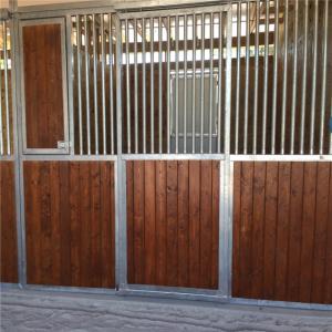 Quality Customized front panel wooden horse stable bamboo material horse stall wholesale