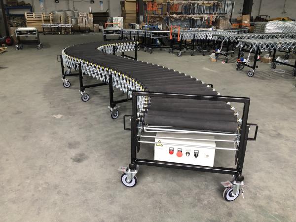 Flexible Motorized Rubber Coated Roller Conveyor