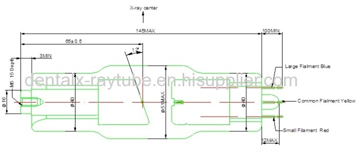 General Diagnostic Medical X Ray Tube , Reinforced Focussing Cup X Ray Tube