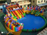 Commercial Inflatable Bouncer Inflatable Moon Bounce House Water Slide Combo for