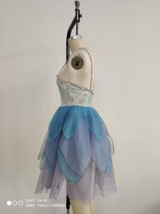 Quality Children Ballet Dancewear Blue And White Color Stock Supply Type wholesale