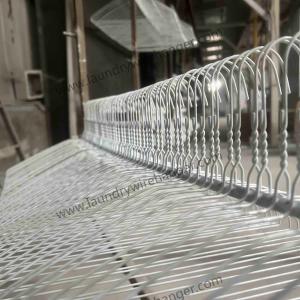 Quality 40.5cm Industry Standard Painted White color Laundry Wire Hanger for Efficient Service wholesale