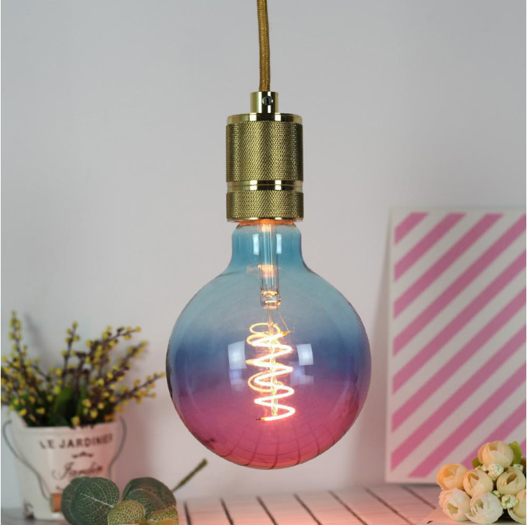 G125 Colored LED Edison Bulb Globe 230V E27 4W 6W 8W