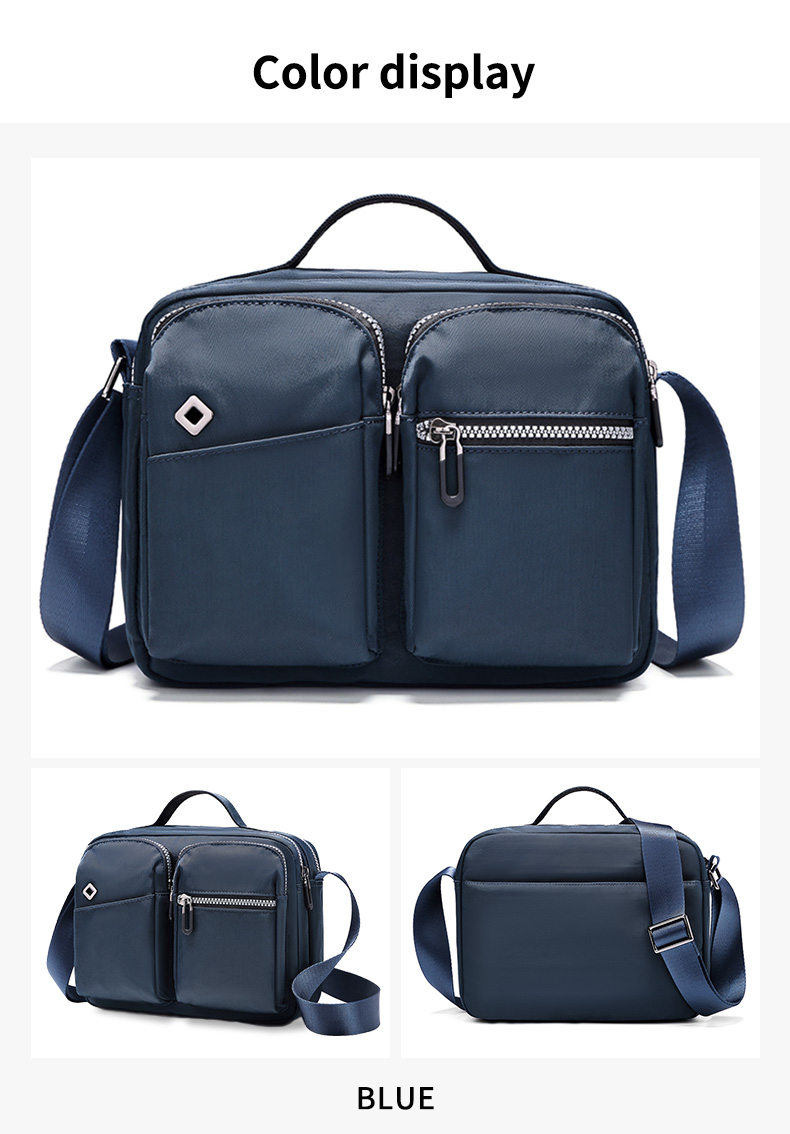 Factory wholesale custom large capacity casual hand bags crossbody bag for men sling messenger bags