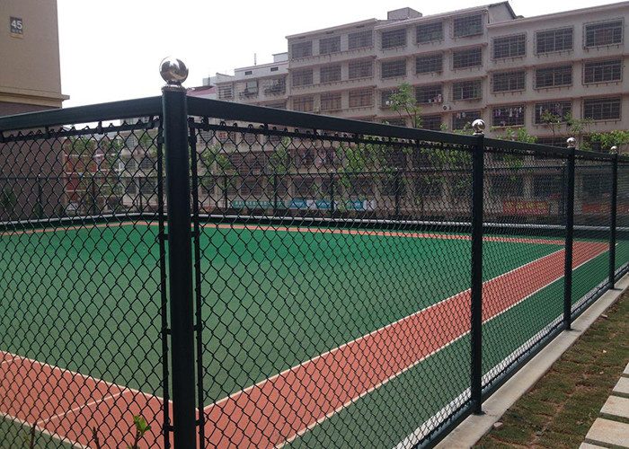 Green 280g/m2 4'' Mesh Hot Dip Galvanized Chain Link Fence