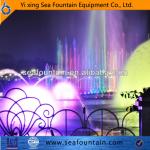 Chinese garden music instrument park dancing water fountain