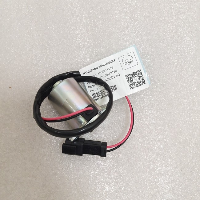 Solenoid 20Y-60-32120 20Y-60-32121 209-60-77250 Excavator Electrical Parts For Komatsu PC160 PC180