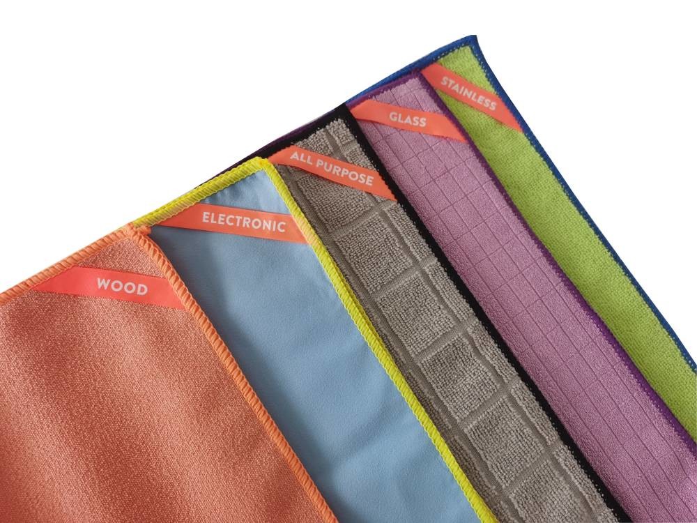 Microfiber Cleaning Cloth Set Household Cleaning Dusting Bathroom Kitchen Cars Reusable