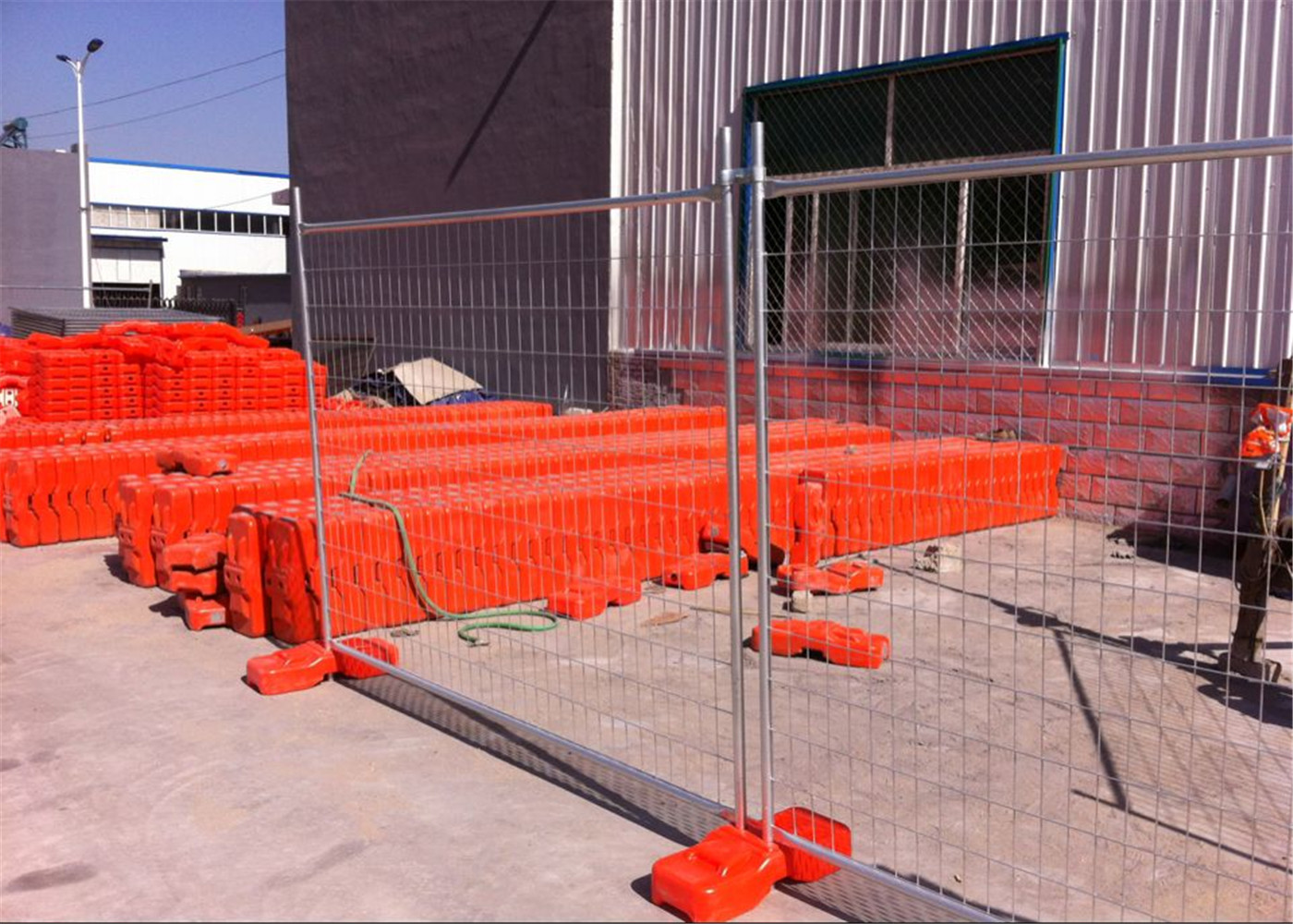 Corrosion Proof Temporary Chain Link Fence , Construction Site Security Fencing