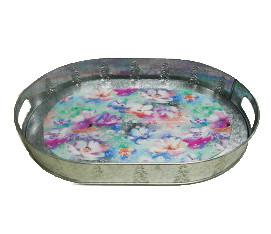 Quality Recycled 410x390x55Hmm Oval Portable Iron Tray ISO9001 wholesale