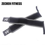 Grey Adjustable Crossfit Wrist Brace 45cm Power Lifting Wrist Wraps Cotton
