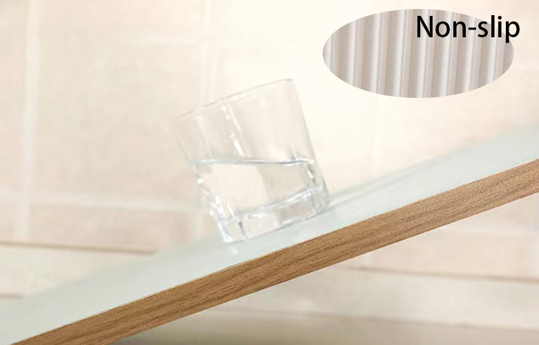 Transparent Blue Non Adhesive Non Slip Waterproof Rectangle Cabinet Drawer and Shelf Liner