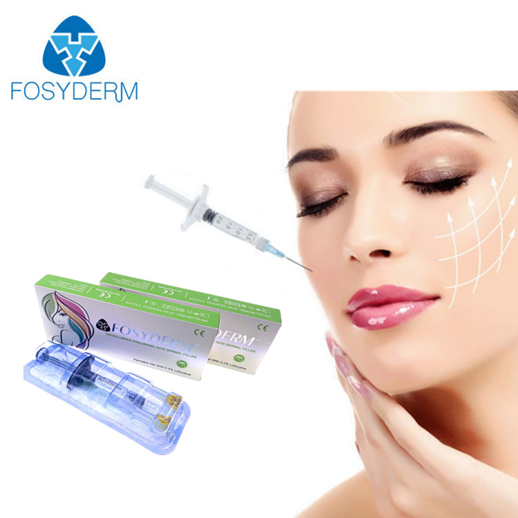 Fosyderm 2ml Hyaluronic Acid Dermal Filler For Facial Wrinkles Lips Chin Cheeks