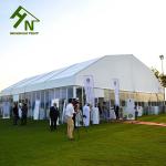 Aluminum Frame Shade Canopy Polygonal Tent 500 People Glass Walls