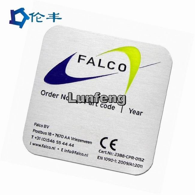 RAL Aluminium Name Plate Die Stamped Etched Metal Engraved Name Plates