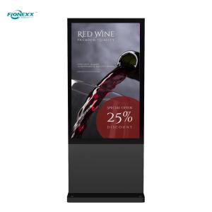 Quality 86 inch Black AD Board Outdoor Fanless Vertical Digital Totem wholesale