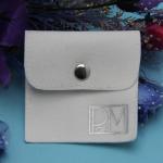 Small Exquisite Travel Jewelry Pouch , Envelope Velvet Jewellery Bag With Flap