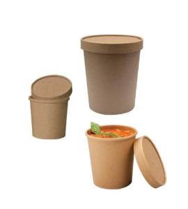 Quality Chinese Soup Bowl With Lid Big Volume Disposable Hot Soup Paper Bowls wholesale