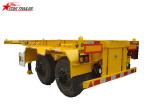 30T Capacity Container Skeletal Trailers , Carbon Steel Skeleton Semi Trailer