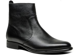 Quality Classic Fashion Mens Leather Dress Boots Normal Size Black High Top Boots For Office wholesale