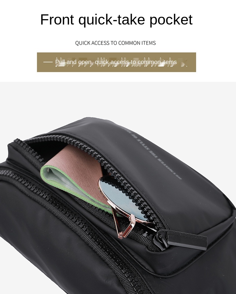 Customized Logo Multi Function Waterproof Waist Bag Against Theft