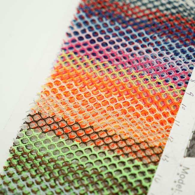 Breathable Hexagonal Polyester Air Mesh Fabric 55GSM Durable
