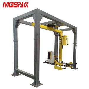 Quality Gray - Yellow Automatic Pallet Shrink Wrap Machine 3200*3220*3120mm 1800kg wholesale