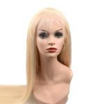 Natural Straight #613 Glueless Full Lace Human Hair Wigs Tangle Free 14" -28"
