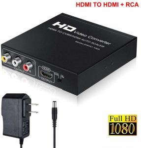 Quality 1080P PAL NTSC HDMI To RCA / HDMI 1.3 3RCA CVBS Audio Video Converter wholesale