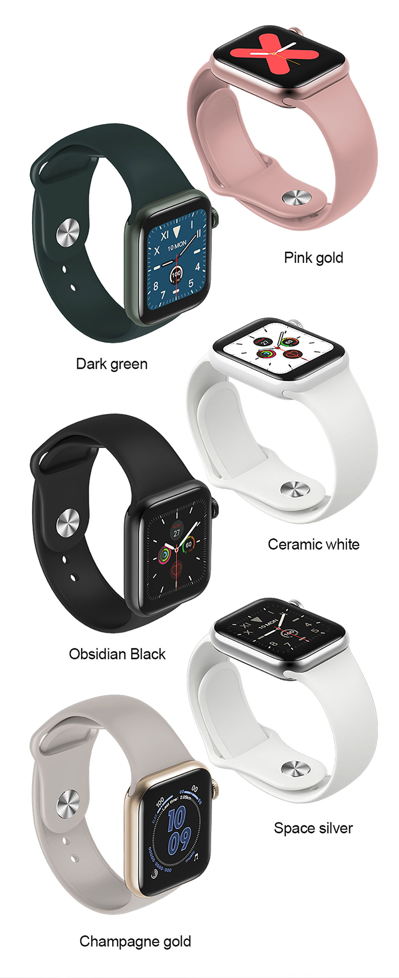 IP68 Waterproof SDK Smartwatch Apple Series 5 A6 X10 Q12 Smart Watch For Kids