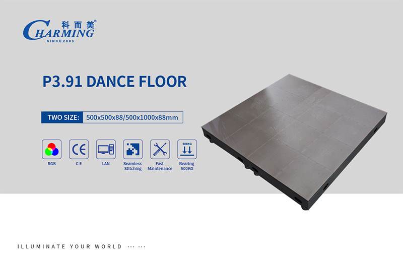 Waterproof P3.91 Disco Floor Lights , Multiscene Light Up Floor Panels