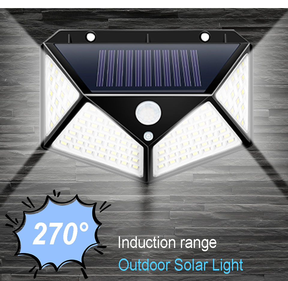 5.5V 100LED Waterproof Wall Lamps 20W 25s For Garden Parking