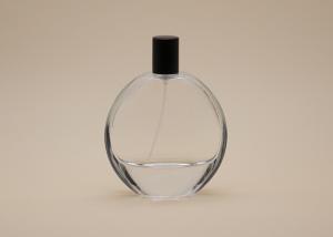 Quality Anti Spilling Glass Round Perfume Bottle 100ml Customized Surface Handing wholesale