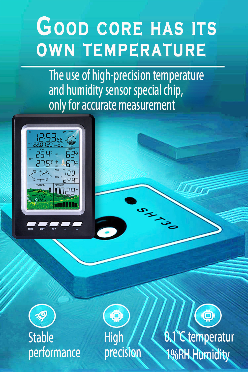WIFI Home Weather Station With Customized Support OEM And Wind Speed Range Of 0-50m/S