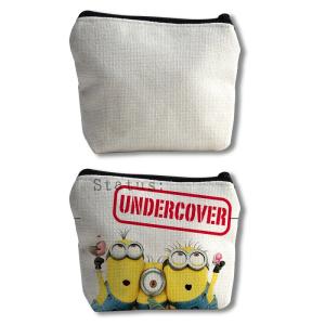 Quality DIY Printable Eco Friendly Linen Sublimation Coin Purse Blank For Sublimation Printing wholesale