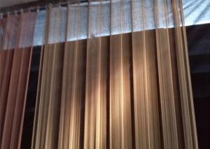 Quality 1.2mm 6*6 Mm Hole Metal Mesh Drapery Anodic Oxidation wholesale