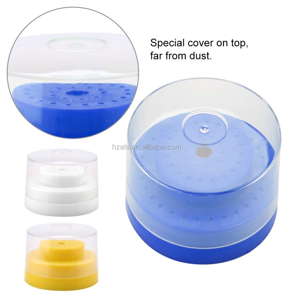 Assorted Round Dental Bur Block Holder Station box For Dental Lab