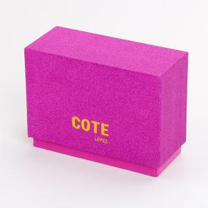 Quality Gold Foil Logo Glitter Hot Pink Cosmetic Packaging Box For Lipsticks wholesale