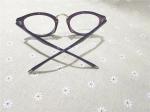 80031-C6 Shiny Purple Color Acetate Temple TR90 Material Optical Eyeglasses