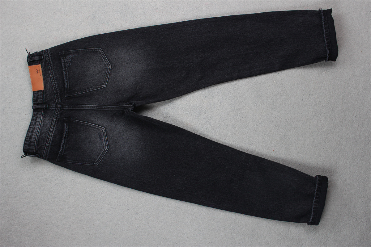 190cm 13oz Black Black Cotton Polyester Rigid Denim Fabric For Jeans