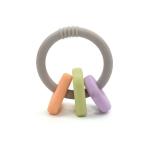 Food Grade FDA Approved Wooden Silicone Teether Nursling Biting Toys